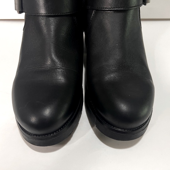 Van Dalen Chelsea Black Ankle Boots with Silver Buckle - Picture 5 of 8